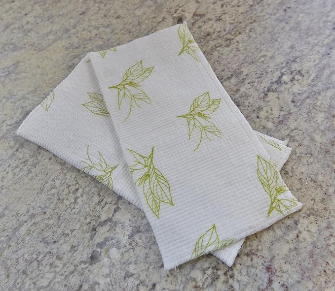 Full Circle Clean Again Super Absorbent Cleaning Cloths, Tree Buds, 2 Pack