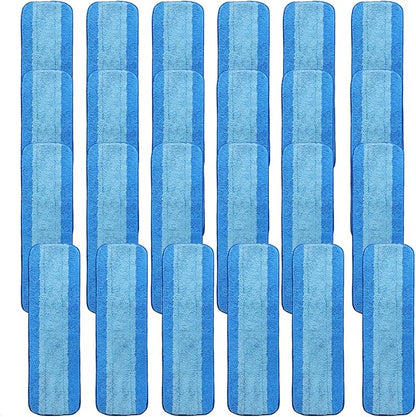 AmaVins 24 Pack Microfiber Cleaning Pads, Reusable Microfiber Mop Pads for 18 Inch Mop, Hardwood Floor Replacement Cleaning Mop Pads, Machine Washes