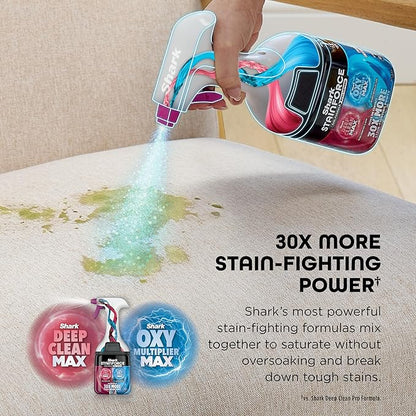 Shark StainForce Cordless Portable Spot, Stain, & Odor Remover System for Carpets, Area Rugs, Upholstery, Stairs, with Storage Caddy, Accessories, and Full-Size Cleaning Solution, HX101 (New)