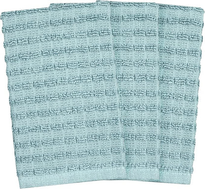 Ritz Royale Collection 100% Combed Terry Cotton, Highly Absorbent, Kitchen Dish Cloth Set, 13-3/4" x 12", 3-Pack, Solid, Dew