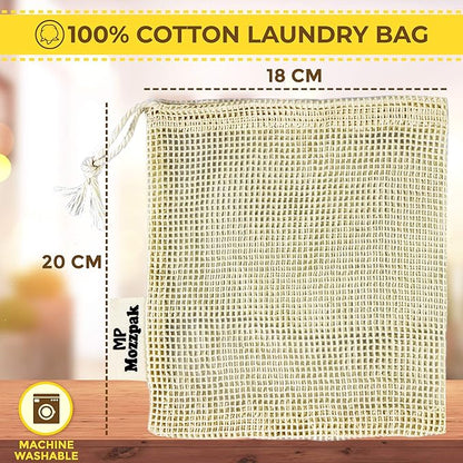 MP MOZZPAK (20 Pack) Reusable Makeup Remover Pads | Bamboo Cotton Rounds for Toner with Laundry Bag | Washable, Eco-Friendly Face Cleansing Wipes and Organic Pad for All Skin Types