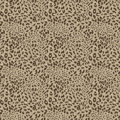 Leopard Print Peel and Stick Wallpaper – Brown & Gold Animal Pattern Removable Wall Covering for Living Room, Bedroom, Accent Wall & Home Décor – Self Adhesive, Waterproof, Easy to Install 17"x 200"