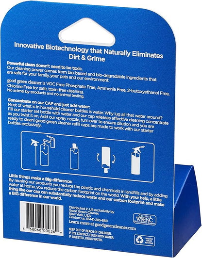 Bathroom Tub & Tile Refill Set | 2 Recyclable Refill PODs of Concentrate that works with any starter set | Makes 64 ounces of Ready to Use Cleaner