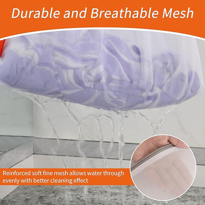 Polecasa 2Pcs 24 x 24 Inches Extra Durable Mesh Laundry Bags with Sturdy Zipper for Delicates, Laundry Room Essentials for College, Dorm(2 X-Large)
