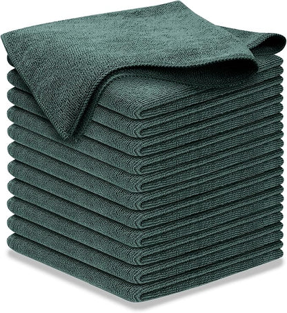 USANOOKS Premium 300GSM Microfiber Cleaning Cloth - 12.5"x12.5" High Performance - 1200 Washes, Ultra Absorbent Microfiber Towels for Cars Undercarriage, Rims & Engine Bay Cleaning - Microfiber Cloth