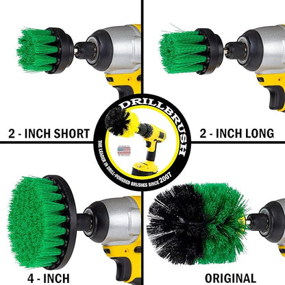 Crock Pot Scrubber - Cast Iron Skillet - Cleaning Supplies - Drill Brush Kitchen Cleaning Kit - Cutting Board, Stove, Sink, Counter-Top, Baseboard, Trash Can, Tile and Flooring - Grout Cleaner