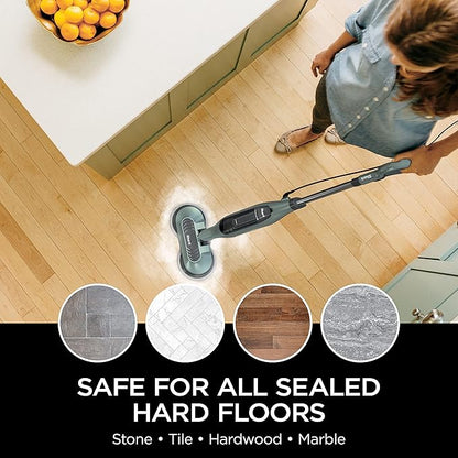 Shark Steam & Scrub Dirt Grip Soft Scrub & Dusting Washable Pads, Fully Reusable, Powerful Cleaning on All Sealed Hard Floors, Compatible with S8001, S8201, S7201 & S7001, Grey, XKITP7000D