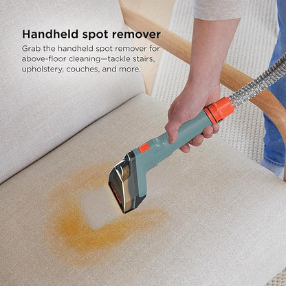 Shark CarpetXpert | Upright Carpet, Area Rug & Upholstery Cleaner | Carpet Shampooer with Handheld Spot & Stain Eliminator | 3 Cleaning Tools | Slate Green | EX151