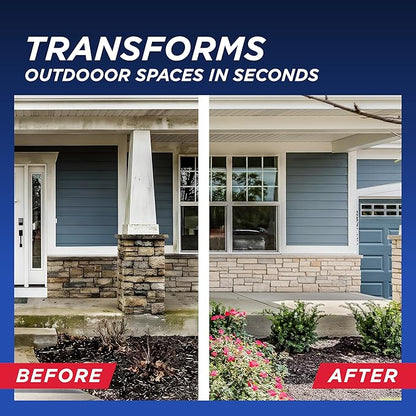 30 SECONDS Outdoor Cleaner 2 Pack with Hose End Sprayer - Cleans Stains from Algae, Mold and Mildew on Vinyl Siding, Deck, Patio, Brick and More