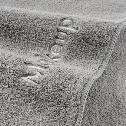 Arkwright Makeup Remover Fingertip Towels 6 Pack - Microfiber Coral Fleece Face Towels, Ultra Soft Reusable Washcloths, Gentle Facial Cleansing for Waterproof Makeup, 11 x 17, Grey