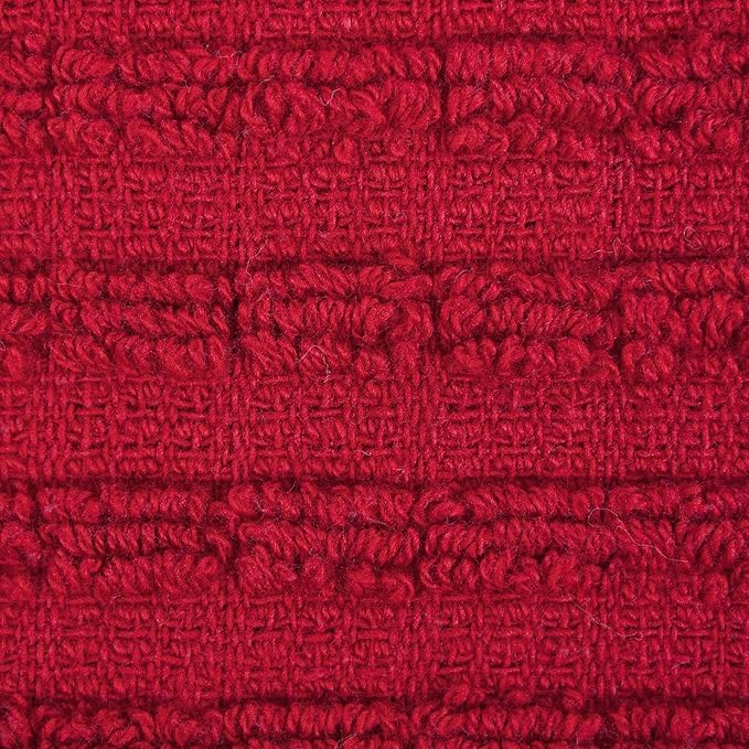 Ritz Royale Collection 100% Combed Terry Cotton, Highly Absorbent, Oversized, Kitchen Towel Set, 28" x 18", 2-Pack, Solid Paprika Red