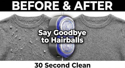Dual-Head Fabric Shaver - Electric Lint Remover & Defuzzer, Type-C Rechargeable, 6 Steel Blades, Remove Clothes Fuzz, Lint Balls, Pills
