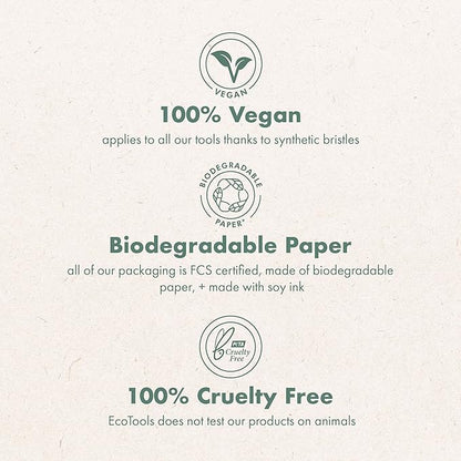 EcoTools Gentle Facial Cleansing Cloths, Makeup Remover Cloth Infused With Citrus, Reusable Face Cloths Deep Clean Skin, Eco Friendly Washcloth For Face, Vegan, & Cruelty-Free, 2 Count
