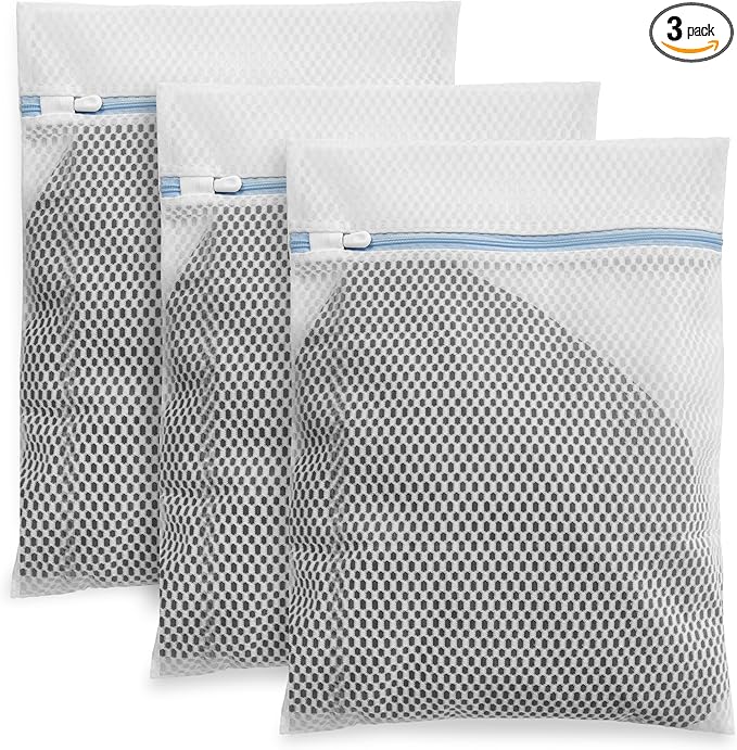 Laundry Bags for Delicates,3Pcs, Honeycomb Mesh,12 x 16 Inches
