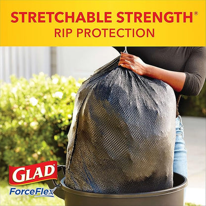 Glad ForceFlex Heavy Duty Large Trash Bags, Hold 80+ lb, 30 Gal, 25 Ct (Package May Vary) (Pack of 2)