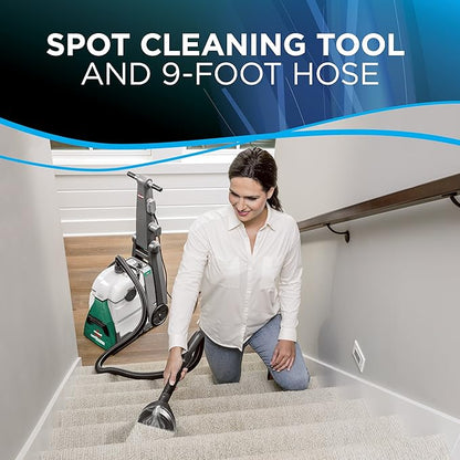 BISSELL® Big Green® Professional Carpet Cleaner with XL DirtLifter PowerBrush, 9-inch Long Reach Hose, 6-inch Tough Stain Tool, Includes BISSELL PRO MAX Formula with Stain Protect Technology
