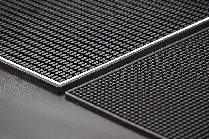 Highball & Chaser Premium Bar Mat for Countertop, Coffee Mat, Dish Drying mat, 18 in x 12in Durable and Stylish Service Cocktail Bar Mat/Espresso mat for Spills, Bars, Restaurants, Coffee Counter Mat