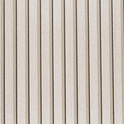 Wood Slat Peel and Stick Wallpaper - 17.5"x200" Textured Faux Wood Self-Adhesive, Waterproof Removable Wall Panel for Bedroom, Kitchen, Accent Wall - Easy Install