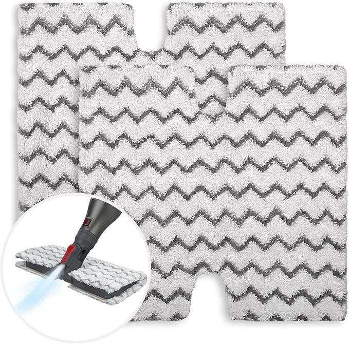 2 Pack of Steam Mop Pad for Shark Genius Lift-Away Pro S5003D S5002Q S5003A S6001W S6001WM S6002 S6002C S6003D S6003 S3973 S3973D S3973WM, Washable Reusable Replacement Mop Head by F Flammi