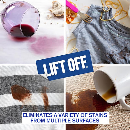 Motsenbocker's Lift Off 40501-6PK Food, Drink, and Pet Stain Remover Spray Eliminates Tough Stains from Multiple Surfaces, Excellent as a Pre-Wash Laundry Treatment, Water-Based, 22 Fl Oz, Pack of 6
