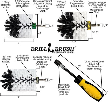 Car Cleaning Supplies Interior - Car Detailing Kit - Scrub Brushes for Cleaning - Wheel Cleaning Brush for Drill - Soft Bristle Cleaner Brush - Carpet Scrub Brush - Car Detailing Brush Set - Clean Car