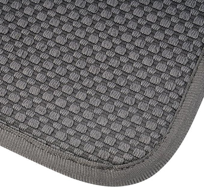 2 Pack Dish Drying Mat for Kitchen Counter, Absorbent, Microfiber Dishes Drainer Mats, Multiple Usage Dish Drying Pad 14 x17 inches
