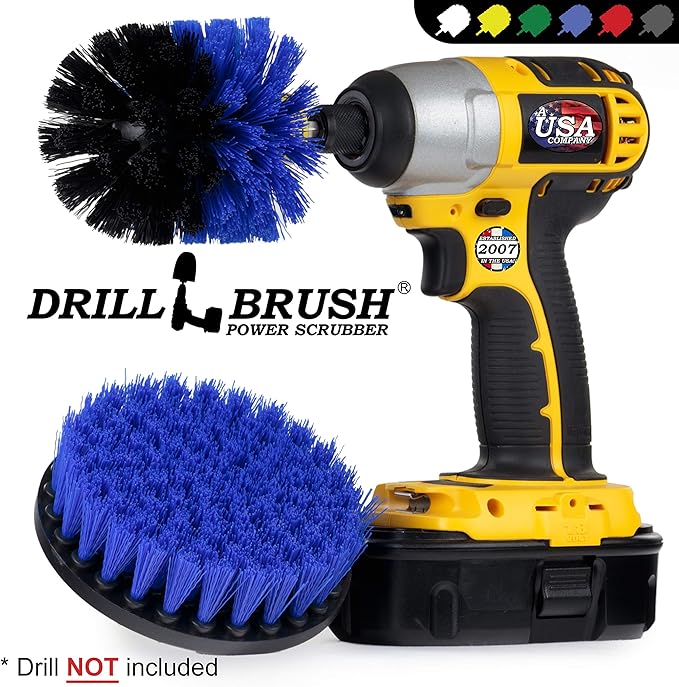 Marine Cleaning Supplies - Boat Cleaning Brush Accessories - Boat Hull Cleaner - Boat Deck Scrubbing Tool - Pool Deck Scrubber - Barnacle Buster Brush Set - Tank Cleaning Complete Kit - Pool Lining