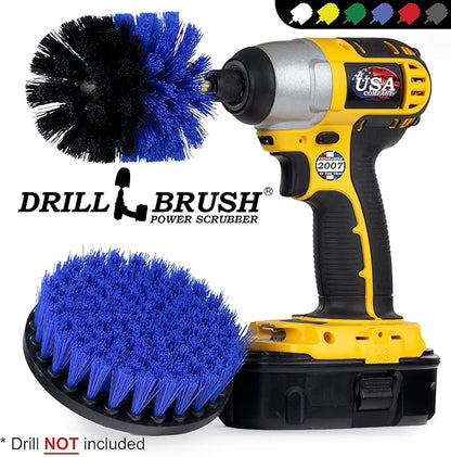 Marine Cleaning Supplies - Boat Cleaning Brush Accessories - Boat Hull Cleaner - Boat Deck Scrubbing Tool - Pool Deck Scrubber - Barnacle Buster Brush Set - Tank Cleaning Complete Kit - Pool Lining