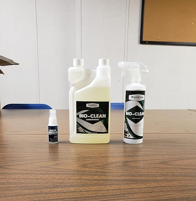 Nanotech SS Bio Clean- Biodegradable Multi Surface Heavy Duty Cleaner & Degreaser- Safe on All Surfaces: Natural Stone, Stainless Steel, Plastic, Glass, Metal, Vinyl (16 Oz.)