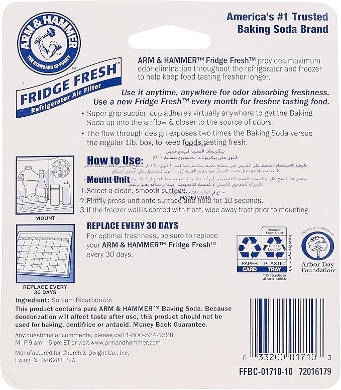 Arm and Hammer Fridge Fresh Air Filters (Pack of 3)