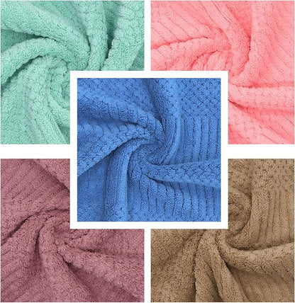 Microfiber Cleaning Cloth Lint Free Cleaning Rags, 10 Pack Fast Drying Dish Rags for Cleaning, Super Absorbent Kitchen Dish Cloths for Wash Dishes,12 in x 12 in, Mix Color