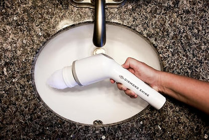 Diamond Shine 7-in-1 Spin Scrubber – Cordless Rechargeable Electric Spin Scrubber with Extendable Handle & Multiple Brush Heads for Kitchen, Bathroom, Tile, Grout & Floors – Lightweight Power Cleaner
