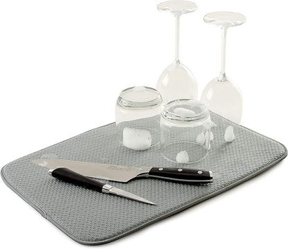 Norpro - 329 Norpro dish drying mat, 18" x 12", gray