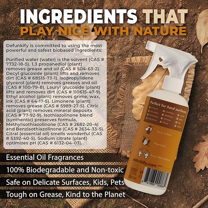 All Purpose Cleaner Spray, 32oz. 'Citrus' Essential Oil Multipurpose Cleaner Spray for Kitchen, Floor. ProvenSafe™ Bathroom Cleaner, Shower Cleaner. Multi-Surface Cleaning Spray Safe for Kids, Pets