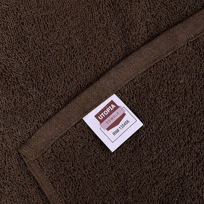 Utopia Towels Kitchen Bar Mops, Pack of 12, 16 by 19 Inches, 100% Cotton Super Absorbent Brown Towels, Multi-Purpose Cleaning Towels for Home and Kitchen Bars