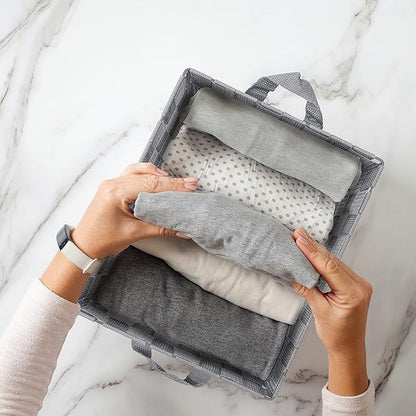 Brookstone Woven Shelf Basket Organize for Shelves, Storage Basket for Organizing Home, Pantry Organizers and Storage Bins - 2 Pack - Dark Grey