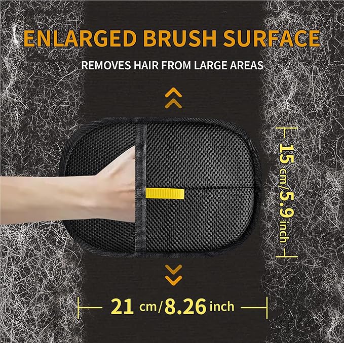 Pet Hair Removal Glove for Cats & Dogs, Electrostatic Pet Hair Gloves, Reusable Pet Hair Remover Tool, Animal Hair Remover for Furniture, Clothing, Couch, Carpet, Car Seat - 1PCS