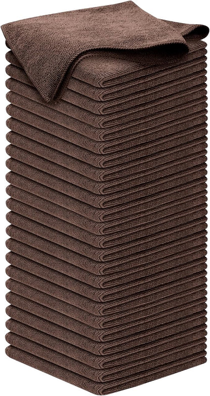 USANOOKS Premium 300GSM Microfiber Cleaning Cloth - 12.5"x12.5" High Performance - 1200 Washes, Ultra Absorbent Microfiber Towels for Cars Undercarriage, Rims & Engine Bay Cleaning - Microfiber Cloth