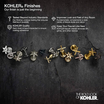 KOHLER 22165-G-AF Forte Multifunction Handshower, Handheld Showerhead with 3 Spray Settings, 1.75 GPM, Vibrant French Gold