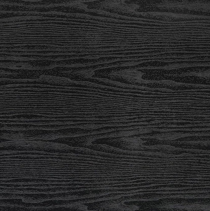 Peel and Stick Wallpaper Black Wood Wall Paper - 17.5 x 300 Inch Self Adhesive Wallpaper Peel and Stick, Easy to Paste Wall Contact Paper for Stand Liner, Table and Door Makeover Decor