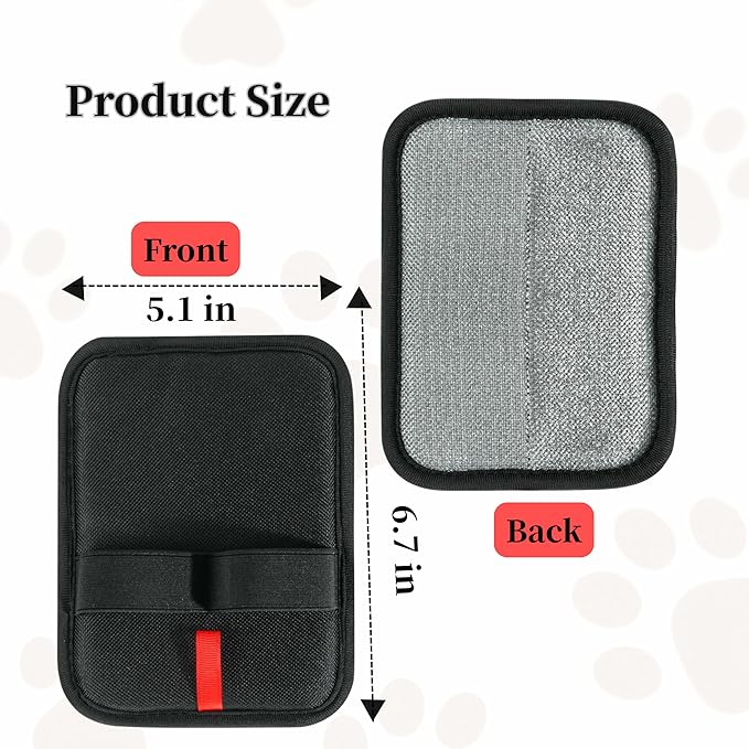Pet Hair Remover,Static Electricity Grooming Mitt Tool,Machine-Washable for Dog Cat Hair Effortless Lint & Fur Remover for Couch,Carpet,Furniture & Car Seat（1PCS ）