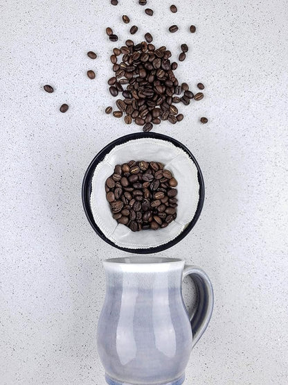 Cloth Reusable Basket Coffee Filter (Size #4) - Made in Canada of Hemp and Organic Cotton - Zero Waste, Eco-Friendly, Natural Filter fits most Automatic Coffee Makers