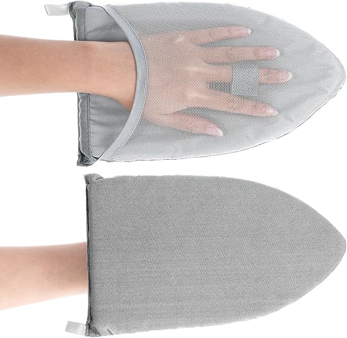 Steamer mitt Glove, Garment Steamer Ironing Glove with Finger Loop Anti Steam Gloves Board Heat Resistant Ironing Mitt for Handheld Garment Accessories for Clothes(Style A)
