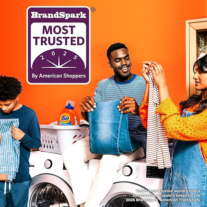 Tide Laundry Detergent Liquid, Clean Breeze Scent, 48 Loads, 60 fl oz, Works on 100% of Common Stains