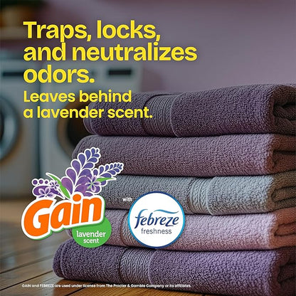 Glad ForceFlex Tall Kitchen Trash Bags, 13 Gallon, Gain Lavender, 140 Count (Package May Vary)