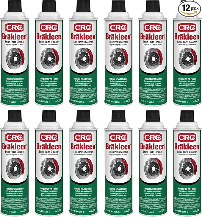 CRC (05084-12PK) Brakleen Non-Chlorinated Brake Parts Cleaner - 14 oz., (Pack of 12)