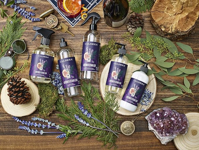 Caldrea Hand Wash Soap, Aloe Vera Gel, Olive Oil And Essential Oils To Cleanse And Condition, Lavender Cedar Leaf Scent, 10.8 Oz