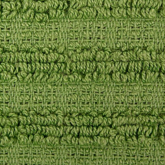 Ritz Royale Collection 100% Combed Terry Cotton, Highly Absorbent, Oversized, Kitchen Towel Set, 28" x 18", 2-Pack, Solid Cactus Green