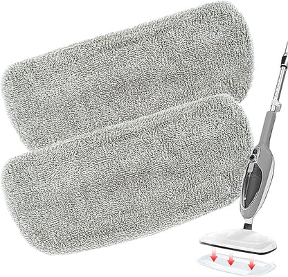 KAiSnova Steam Mop Replacement Pads Compatible with GorFanty GF-6610B/GF-6610, Washable & Reusable Microfiber Mop Cloth Compatible with Neugo NE033 NE033M & Mxnsewr MX-C021 Steam Mop (2 Pack)