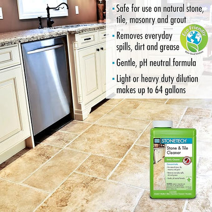 STONETECH Stone & Tile Cleaner, 1 Quart/32OZ (946ML) Bottle
